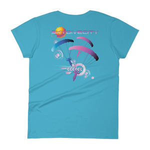 Skydiving T-shirts Skydive City - Flamingo - Women`s Colored T-Shirts, Women's Colored Tees, Skydiving Apparel, Skydiving Apparel, Skydiving Apparel, Skydiving Gear, Olympics, T-Shirts, Skydive Chicago, Skydive City, Skydive Perris, Drop Zone Apparel, USPA, united states parachute association, Freefly, BASE, World Record,