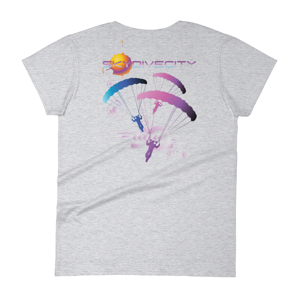Skydiving T-shirts Skydive City - Flamingo - Women`s Colored T-Shirts, Women's Colored Tees, Skydiving Apparel, Skydiving Apparel, Skydiving Apparel, Skydiving Gear, Olympics, T-Shirts, Skydive Chicago, Skydive City, Skydive Perris, Drop Zone Apparel, USPA, united states parachute association, Freefly, BASE, World Record,
