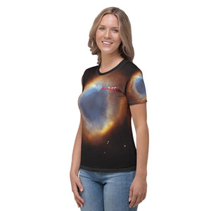 Skydiving T-shirts Galaxy - Glory of Helix Nebula - Women's sublimation t-shirt, T-shirt, Skydiving Apparel, Skydiving Apparel, Skydiving Apparel, Skydiving Gear, Olympics, T-Shirts, Skydive Chicago, Skydive City, Skydive Perris, Drop Zone Apparel, USPA, united states parachute association, Freefly, BASE, World Record,