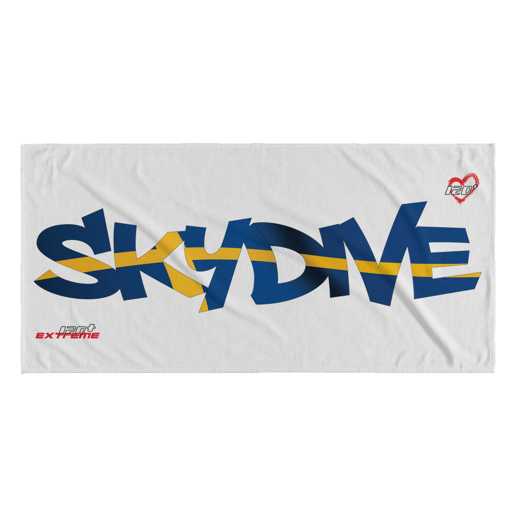 Skydiving T-shirts World Team - Skydive Sweden - Beach Towels in 10 Colors, Beach Towel, teelaunch, Skydiving Apparel, Skydiving Apparel, Skydiving Gear, Olympics, T-Shirts, Skydive Chicago, Skydive City, Skydive Perris, Drop Zone Apparel, USPA, united states parachute association, Freefly, BASE, World Record,